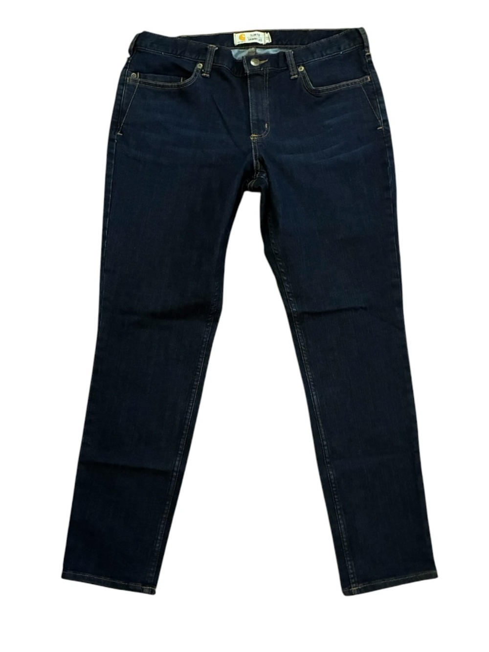Carhartt Layton Skinny Leg Jeans Stretch Slim Fit Dark Wash 12